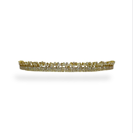 [RM-2RAWDIACHOKER] 2 Row Diamond Choker 