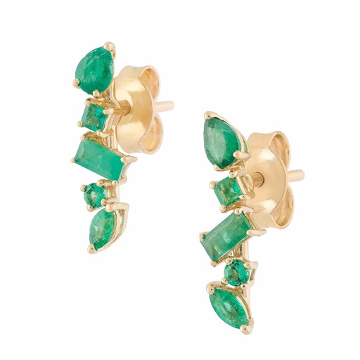 [RM-18EMREAR] Emerald Earrings