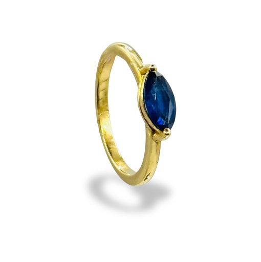 [RM-18KYGBLSAPMARQ48] Marquise Blue Sapphire Ring