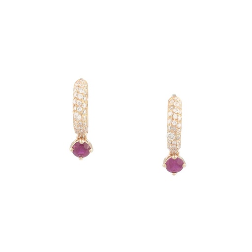 [RM-RUBYDIAEAR] Diamond Ruby Hoops