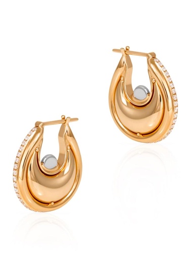 [LNGDE–S18KYGDIAEAR] Gold Diana Earrings – Small