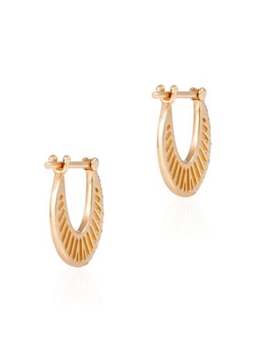 [LNFRHS118KYDIAEAR] Single Flat Ray Hoop – Size 2