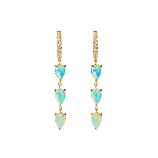 [CONSFJOHE18KYOPEAR] Opal Hoop