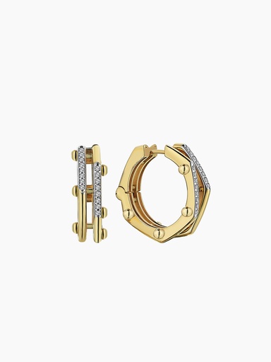MOMENTO PRISM DUAL SMALL DIAMOND EARRINGS